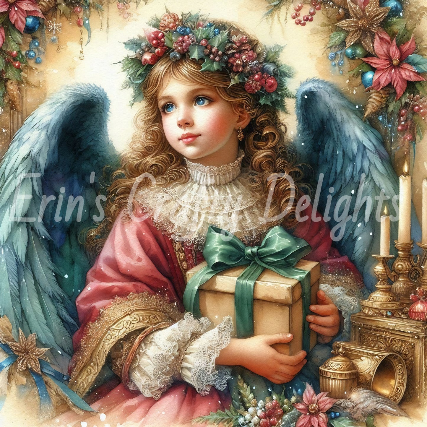 3 Victorian Angel Child