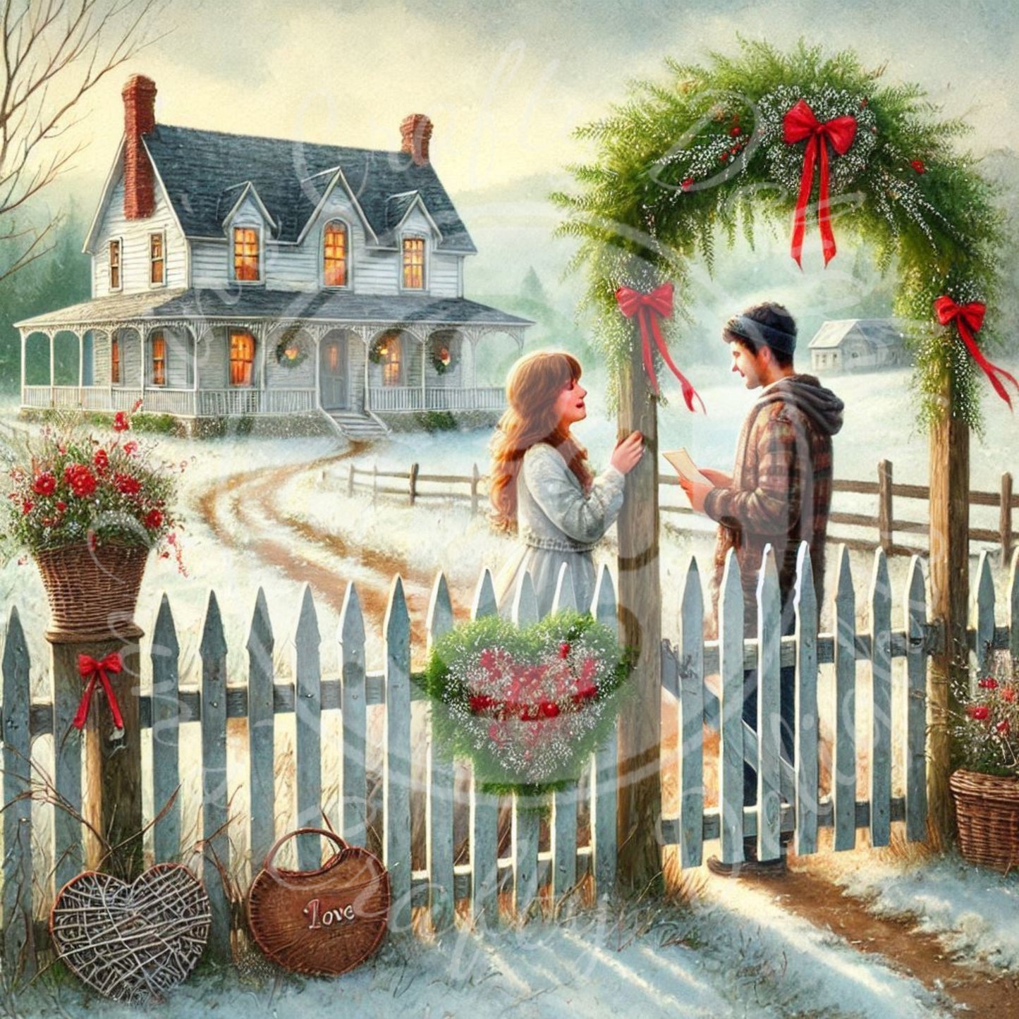 4 Couple in Love and Love Letters