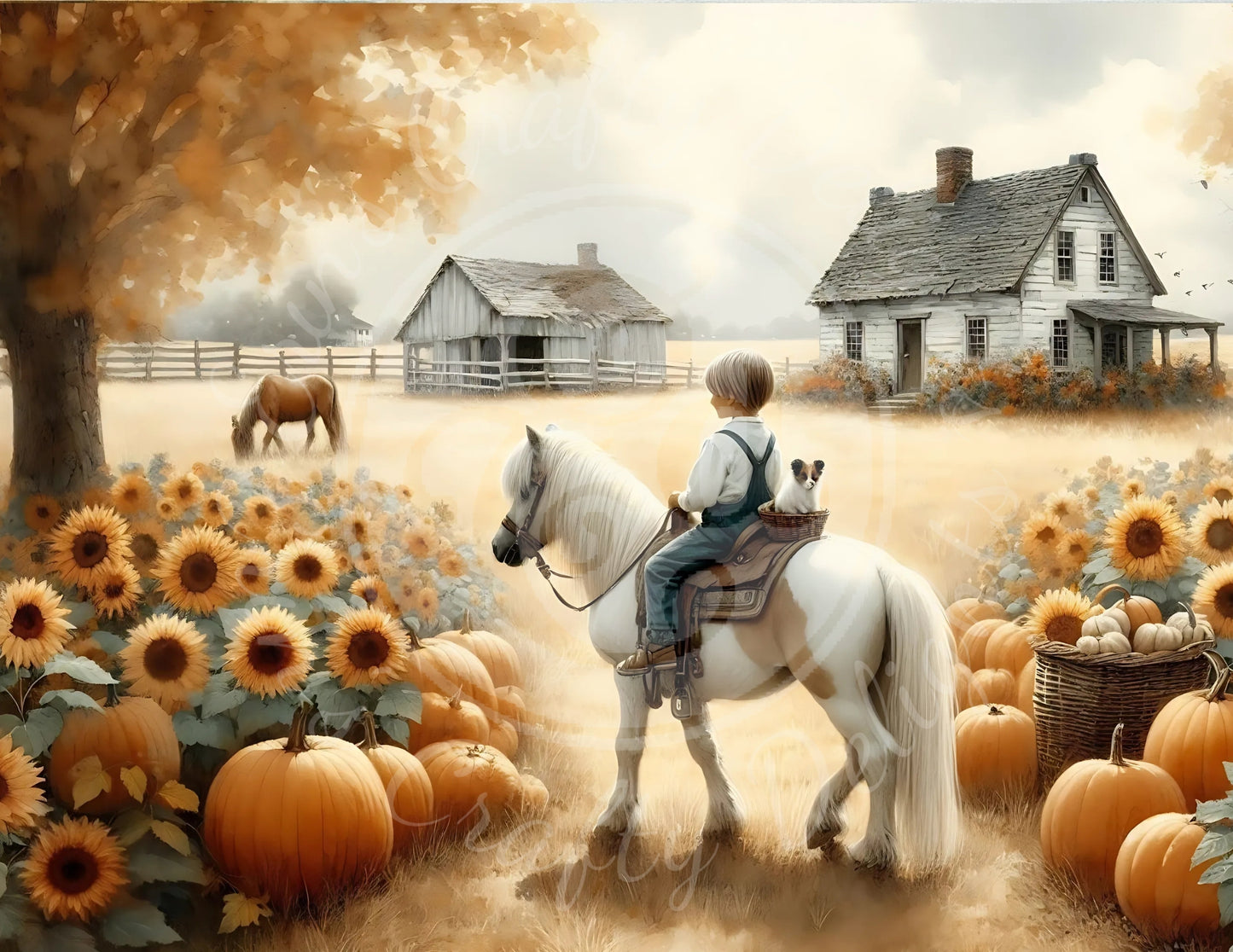 4H Fall Boy & His Pony Printable Set