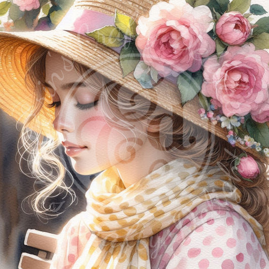 4 Spring Lady in Yellow Scarf