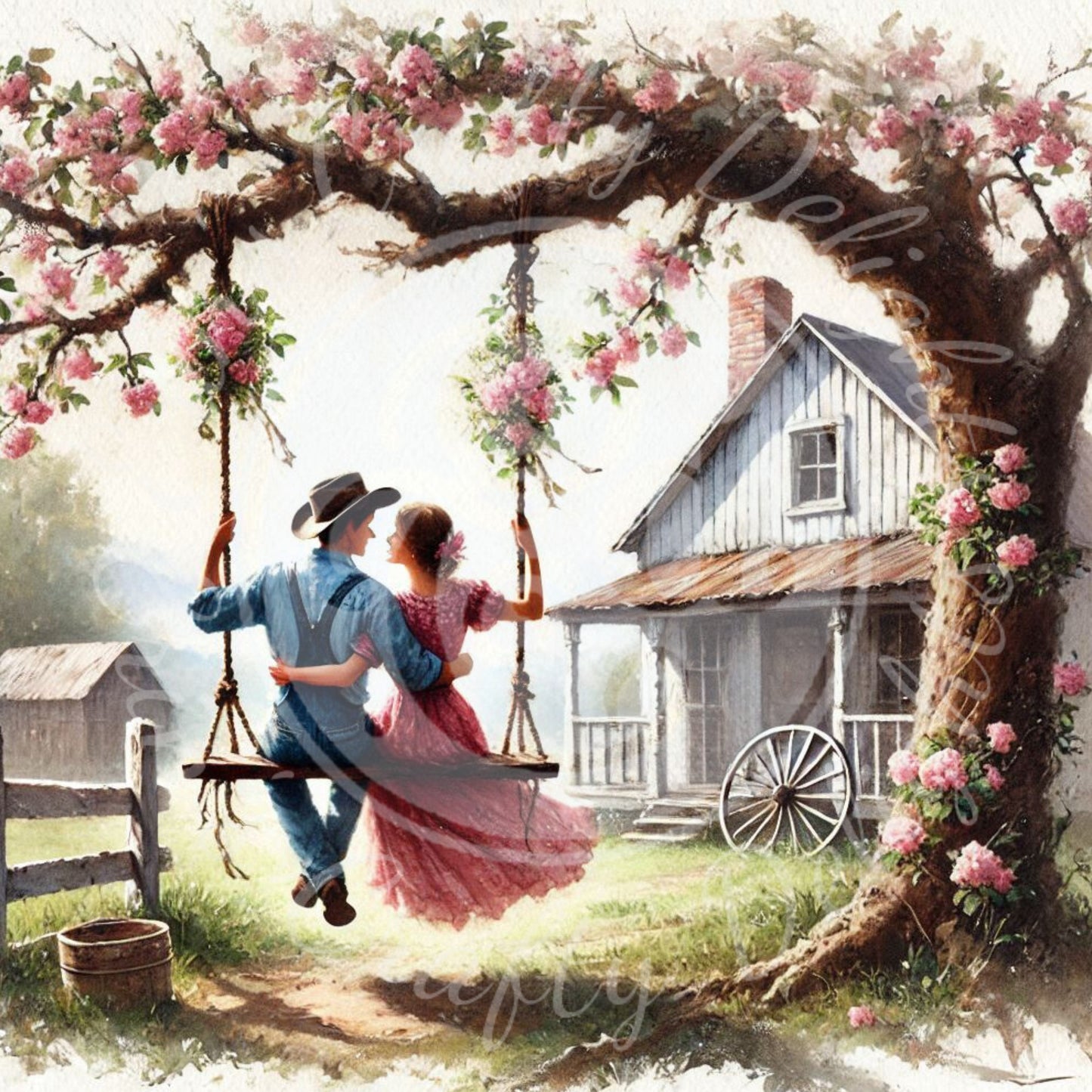 4 Valentine's Day Couple on a Swing