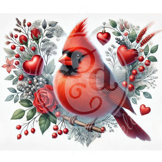 4 Valentine Cardinals
