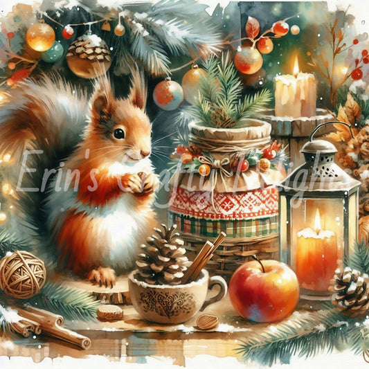 5 Cute Christmas Squirrel