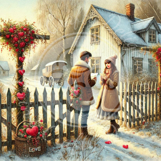 5 Couple in Love and Love Letters