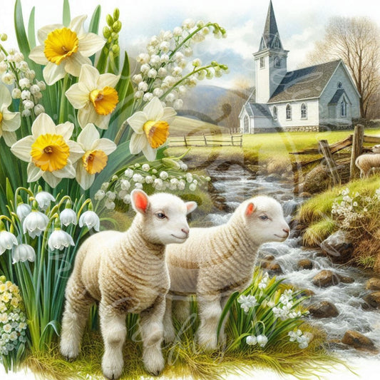 5 Spring Lamb and Church