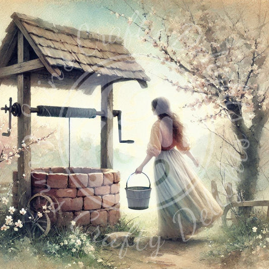 5 Woman Getting Water