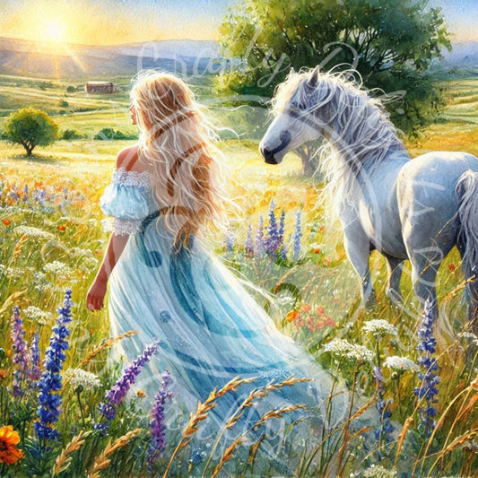 5 Spring Woman & Horse