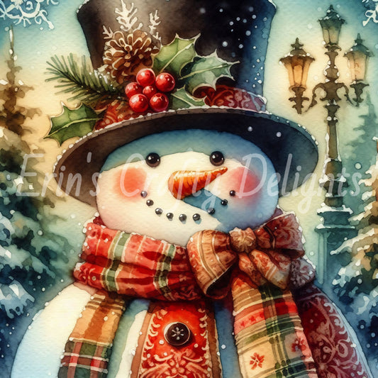 6 Victorian Snowman