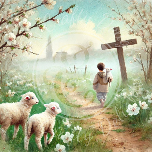 6 Boy, Lamb and Cross