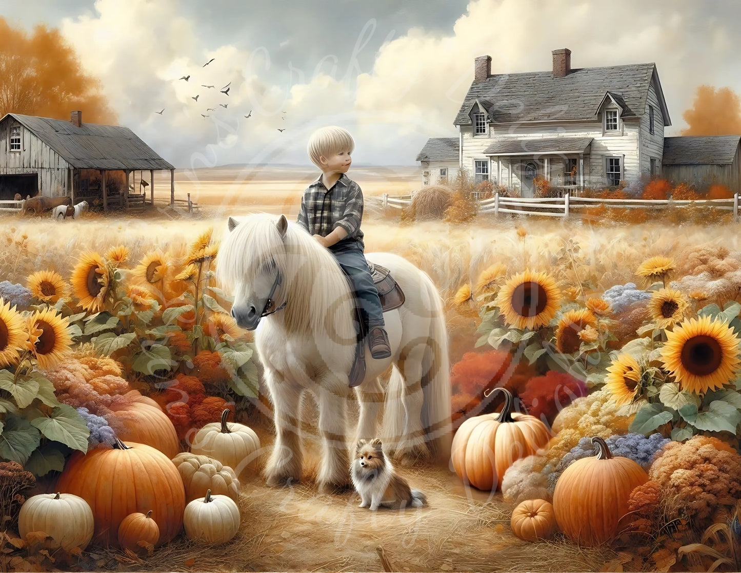 6H Fall Boy & His Pony Printable Set