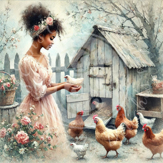 6 Spring Barnyard Scene