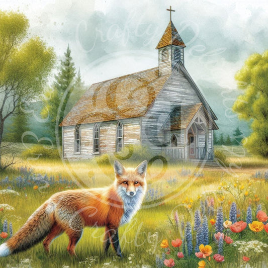 6 Spring Prairie Church and Fox