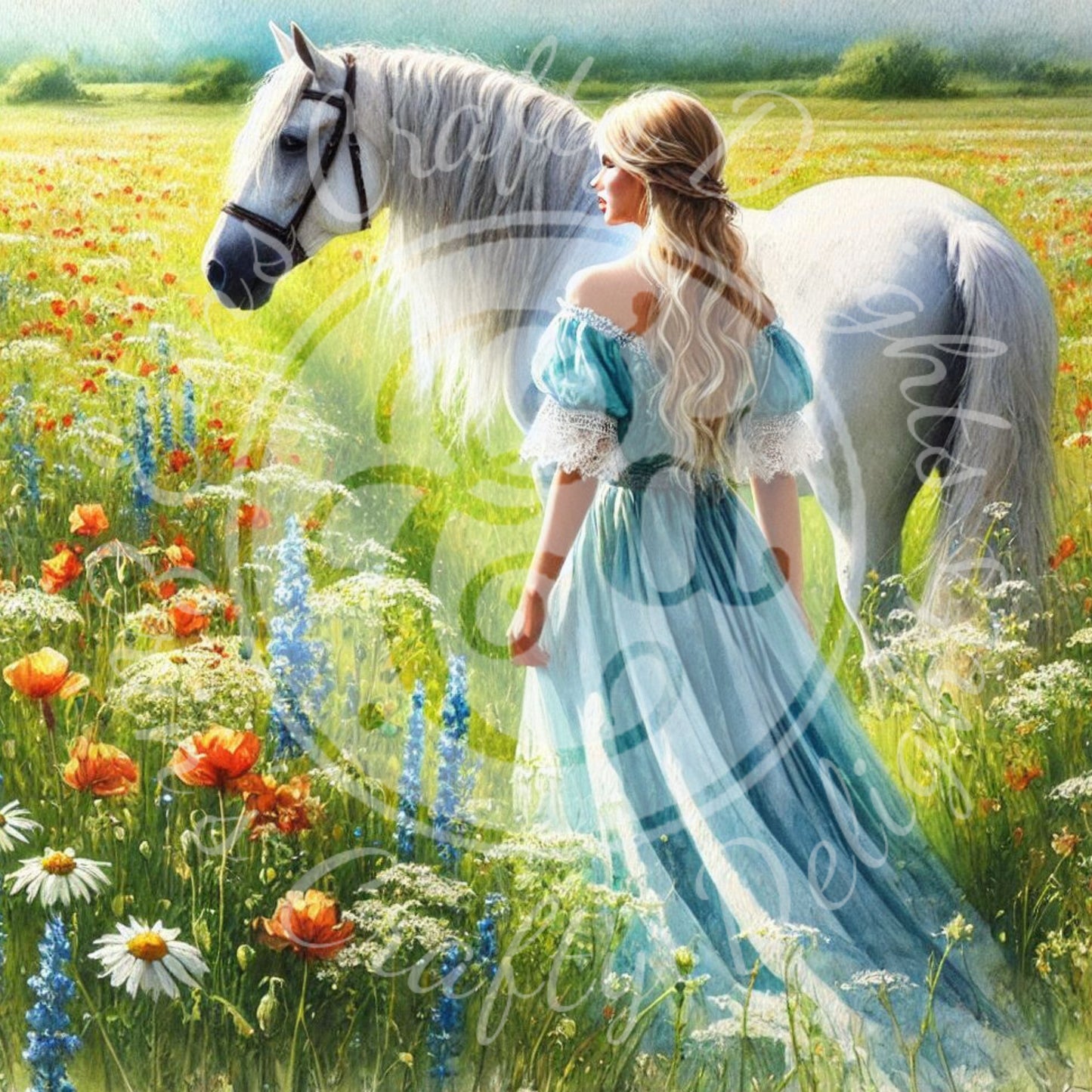 6 Spring Woman & Horse