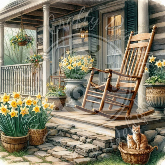 7 Spring Kitten and Farmhouse