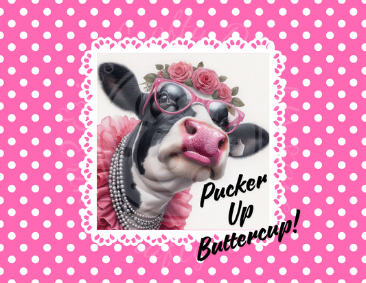 Pucker Up Buttercup! Printable Set