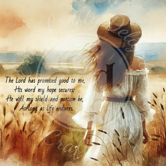 The Lord Has Promised Good 8x8" Printable