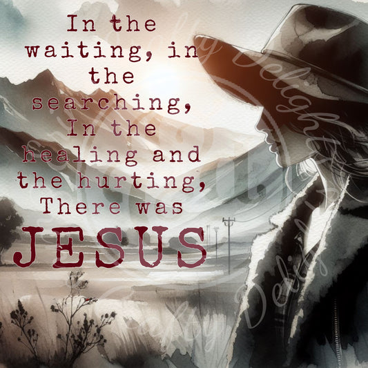 There was Jesus 8x8" Printable