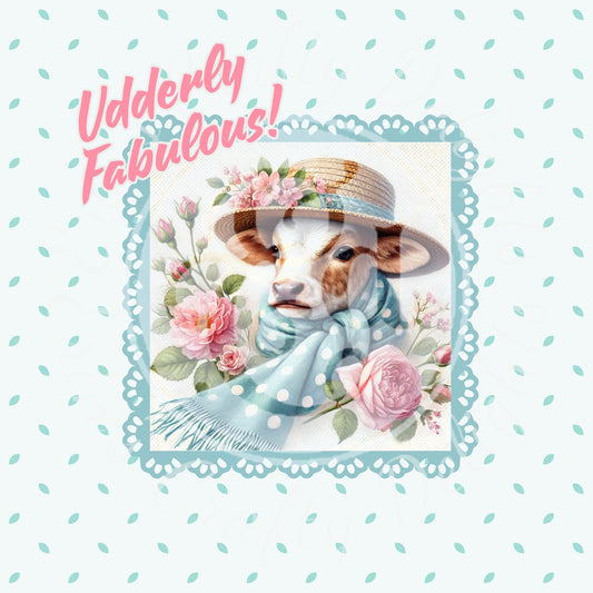 Udderly Fabulous! Brown Cow Printable Set