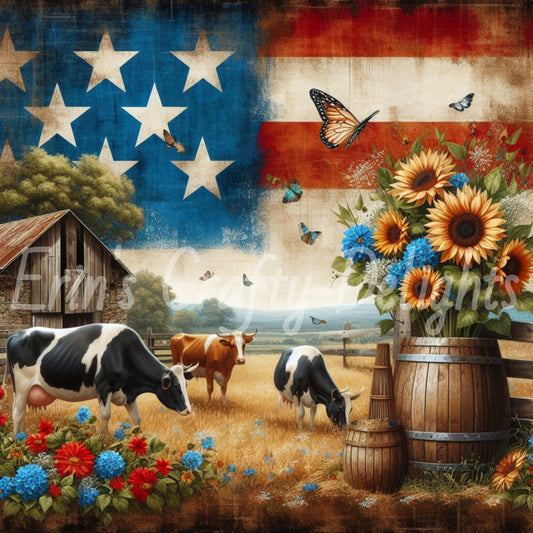 American Cows Set 2