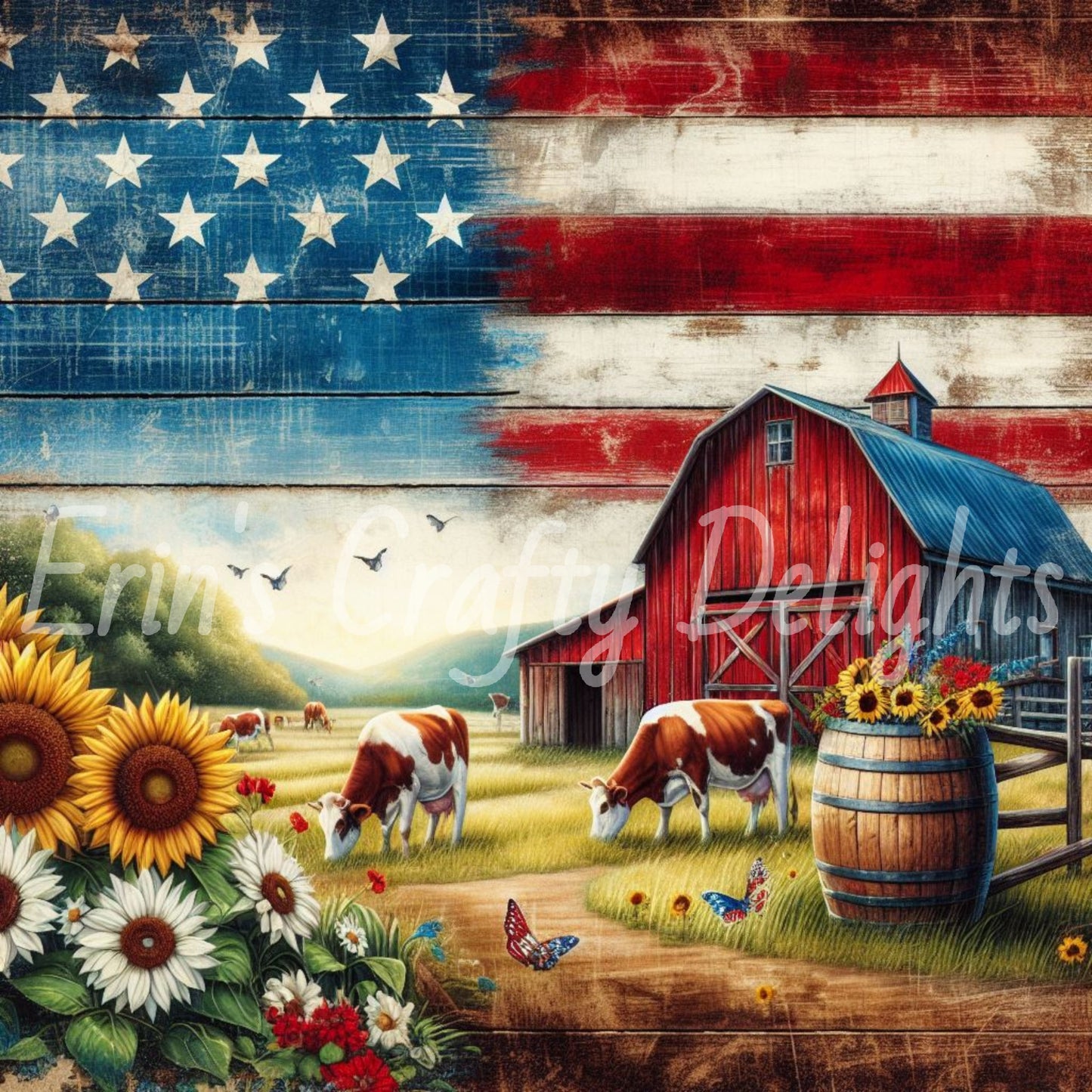 American Cows Set 1