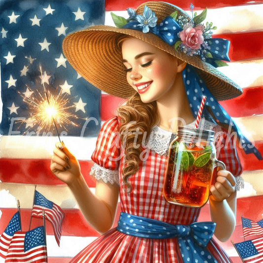 American Girls with Sparklers Set 1
