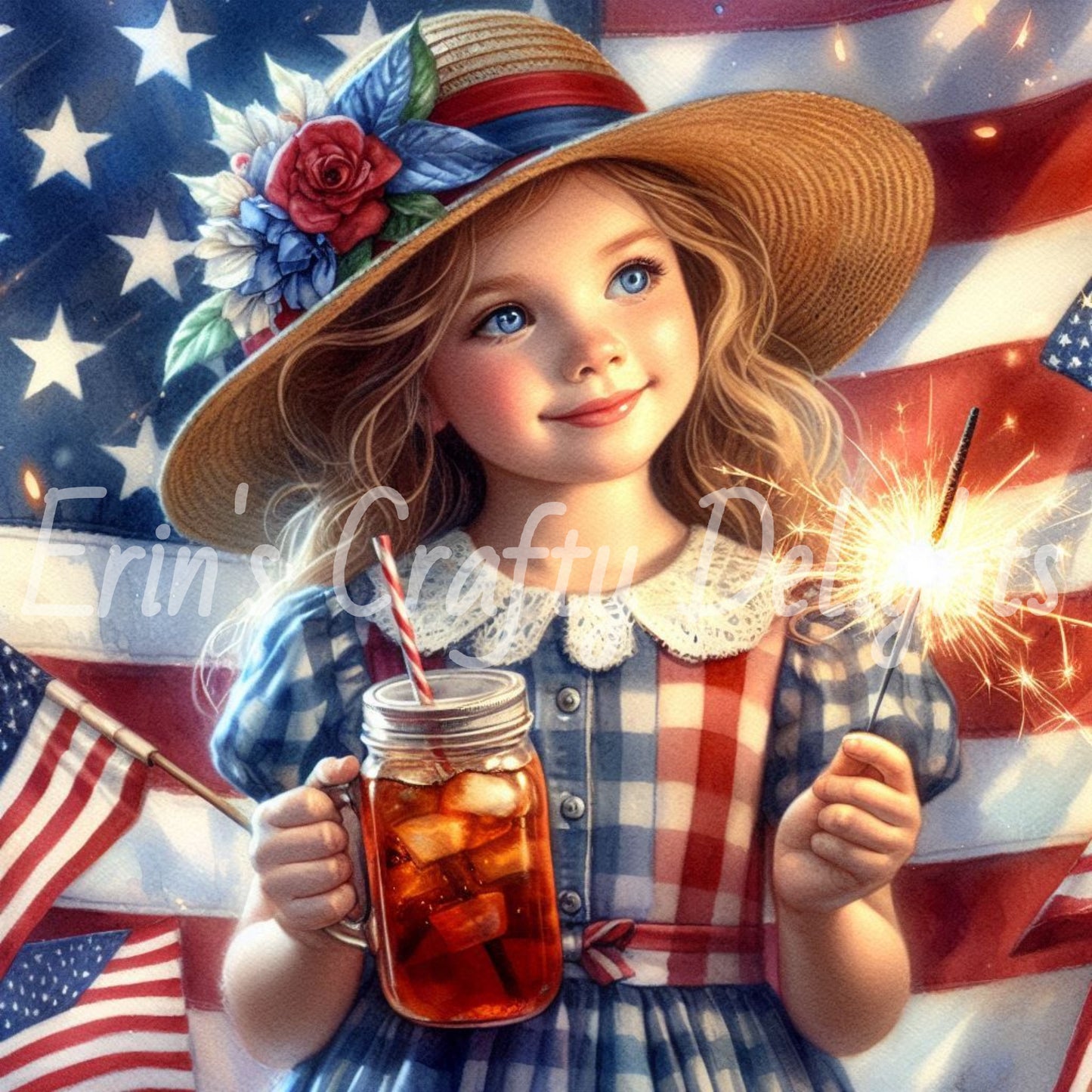 American Girls with Sparklers Set 1