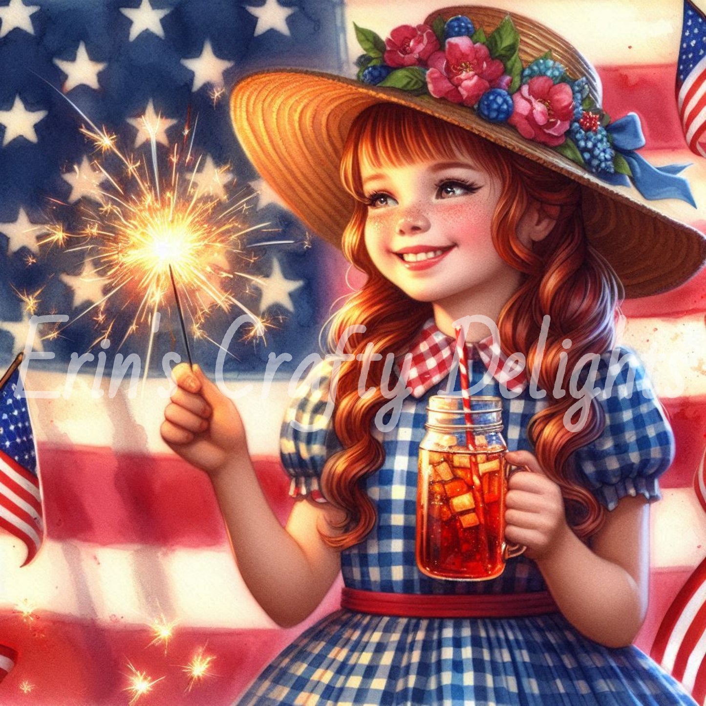 American Girls with Sparklers Set 1
