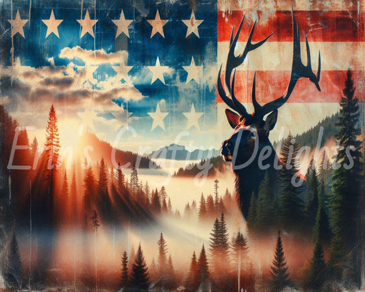 American Flag Elk 8