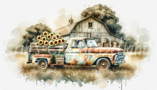 Old Farm Truck Set 1