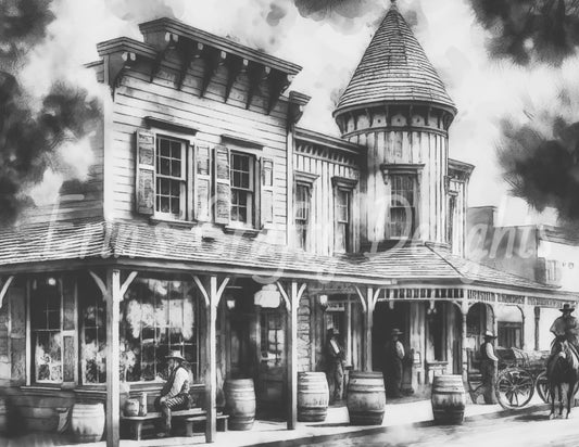 1800s Hotel 1 bw