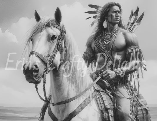 Indian Warrior bw 1