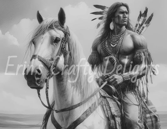 Indian Warrior bw 2