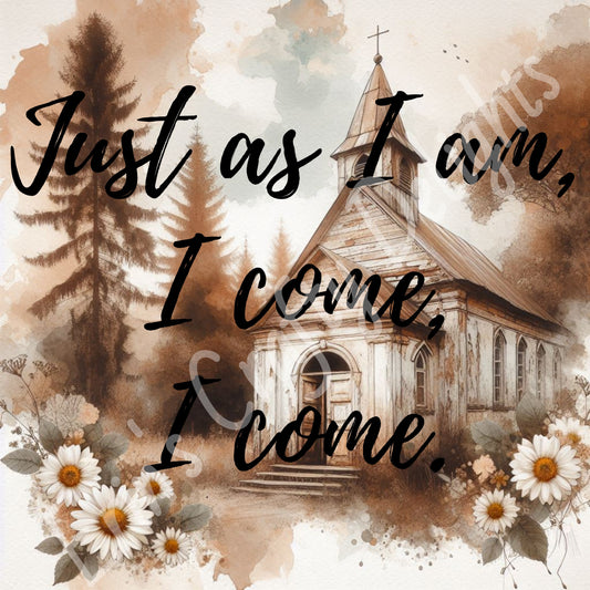 Just as I am, I come
