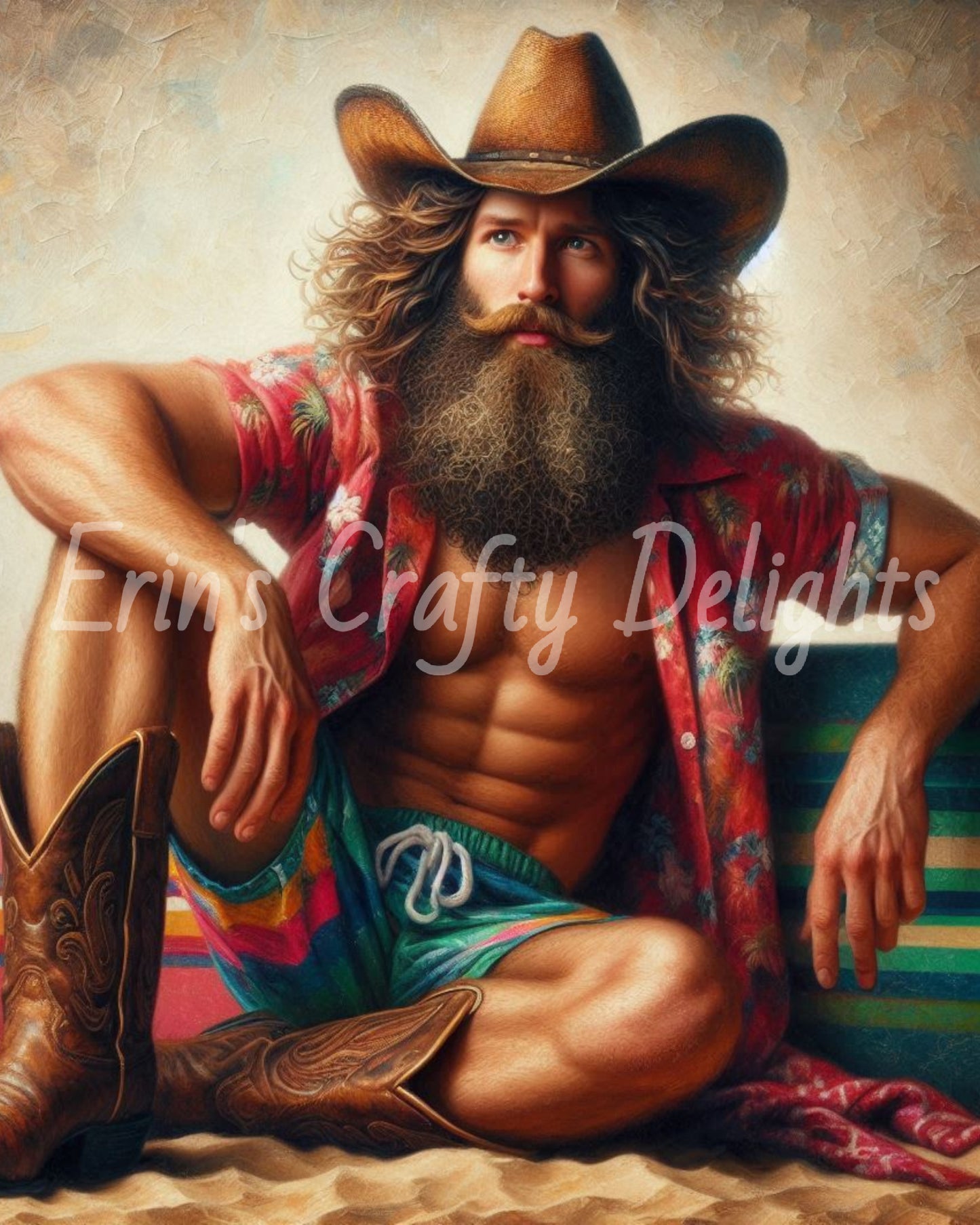 Man with Surfboard Set 1