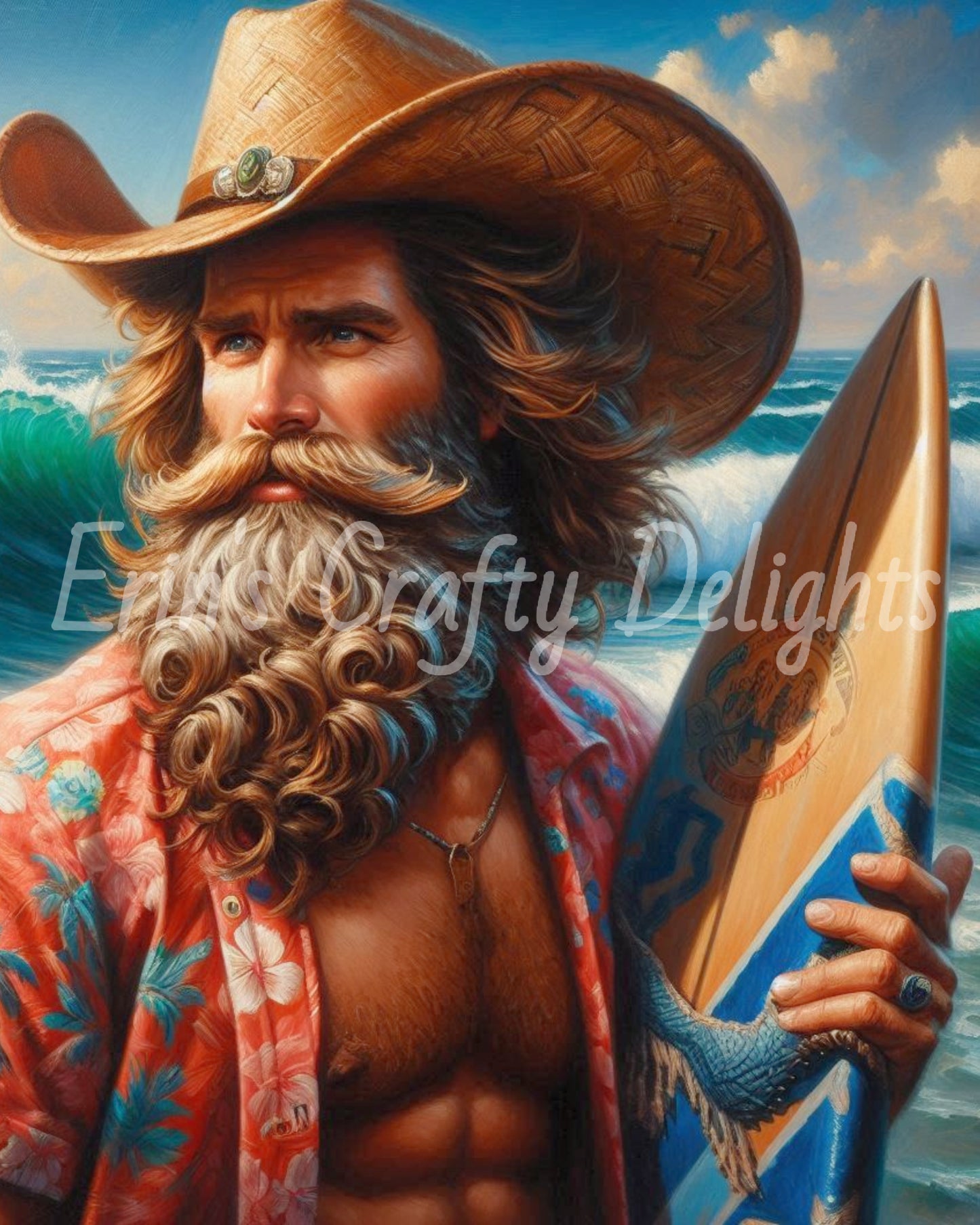 Man with Surfboard Set 2