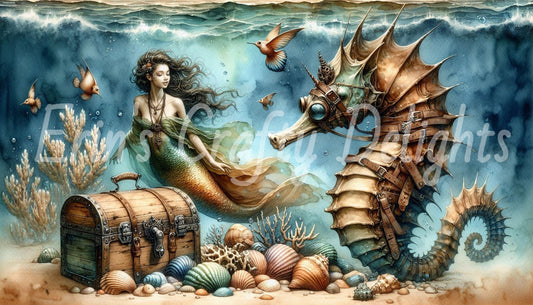 Mermaid & Seahorse Treasure 1