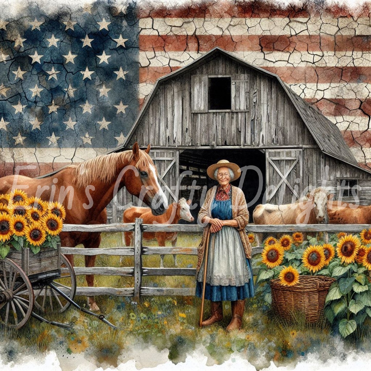 Older Lady Farmer Set