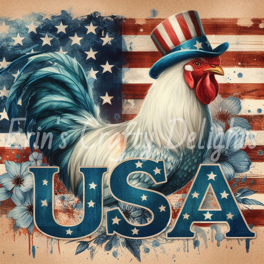 Patriotic Rooster 1