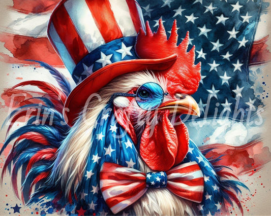Patriotic Rooster 2