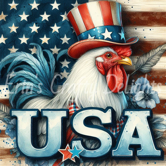 Patriotic Rooster 4