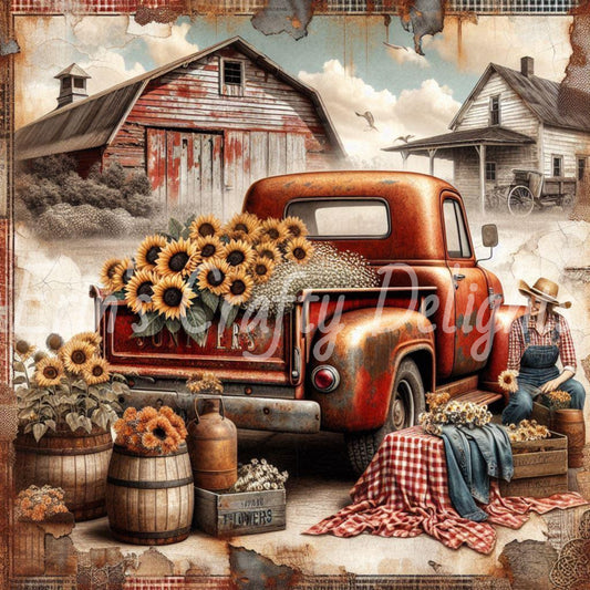 Red Gingham Truck 4