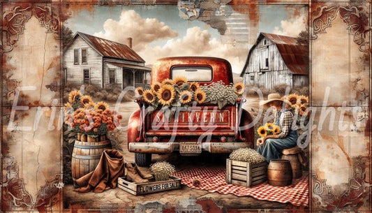 Red Gingham Truck 5