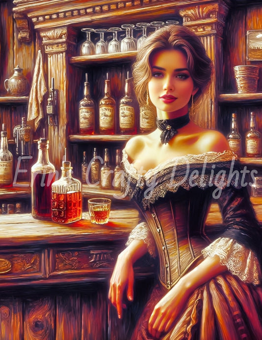 1800s Saloon Girl 4