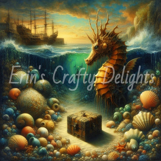 Seahorse & Treasure 9