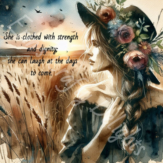 She is Clothed in Strength