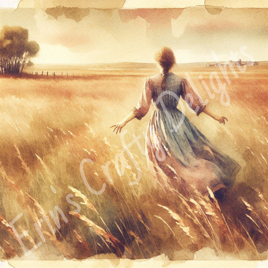 Walking in Fields of Gold Blank
