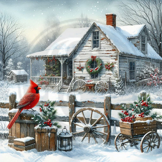 Winter Farmhouse 1