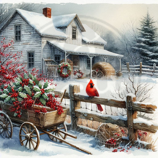 Winter Farmhouse 2