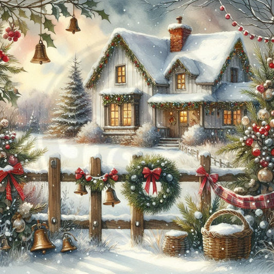 Winter Farmhouse 6