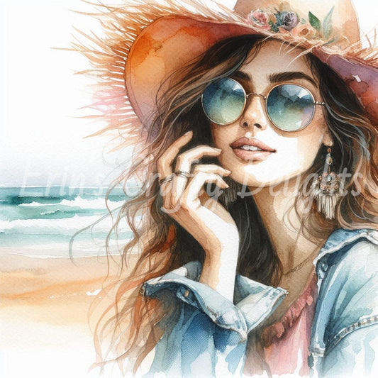 Woman on Beach 1